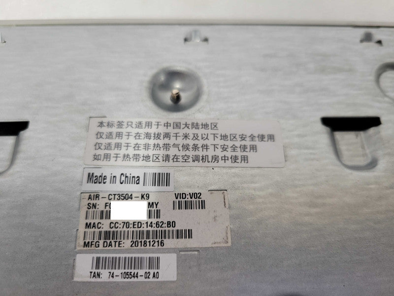 Cisco 3504 Wireless LAN Controller AIR-CT3504-K9 _
