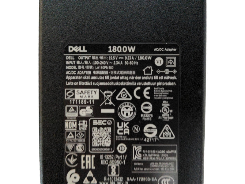 Dell WD19 K20A USB Type-C Docking Station w/ 180W AC Adapter Q