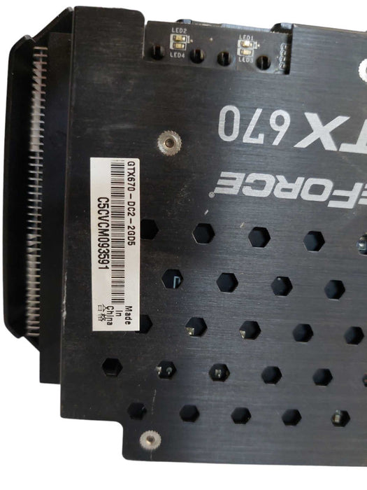 Bundle of 2 GTX670 Graphics Cards-DC2-2GD5  =