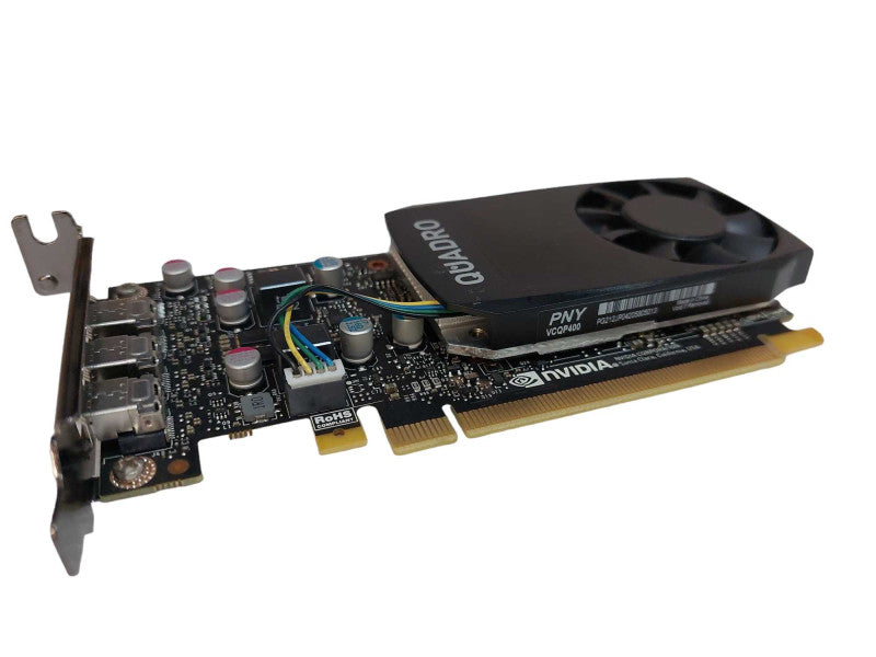 Nvidia Quadro P400 2GB GDDR5 3xMini DP PCIE Low Profile Graphics Card Q=