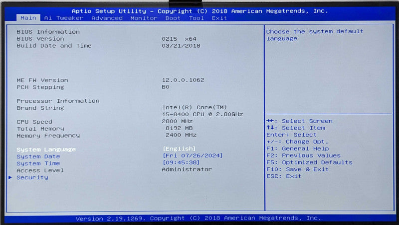 Custom PC, ASUS PRIME B360M-C, i5 8400 2.80GHz, 8GB DDR4, 256GB M.2, 1TB HDD