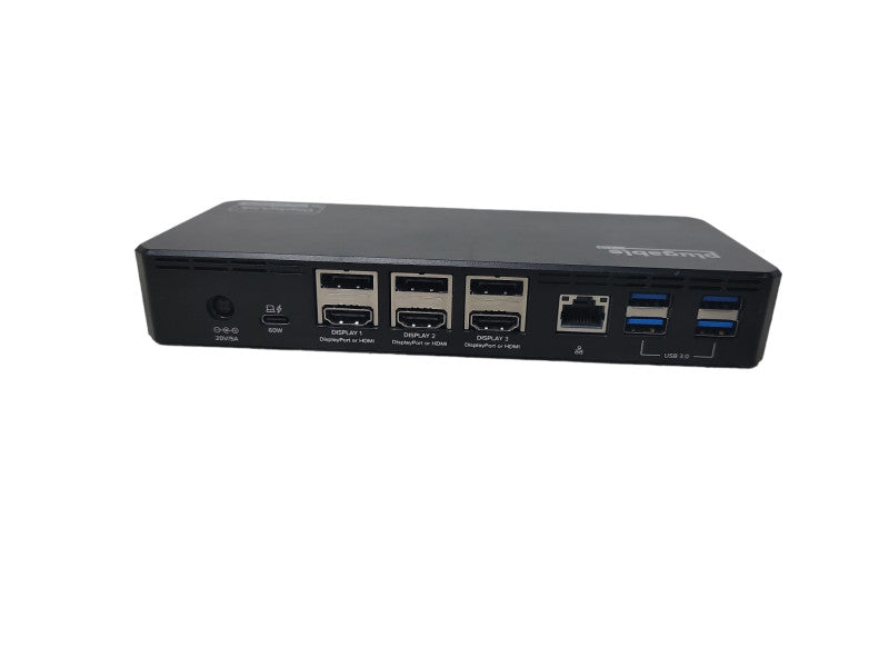 Plugable UD-6950PDZ USB-C Docking Station, 4K Triple Monitors, 60w|W/ Adapter