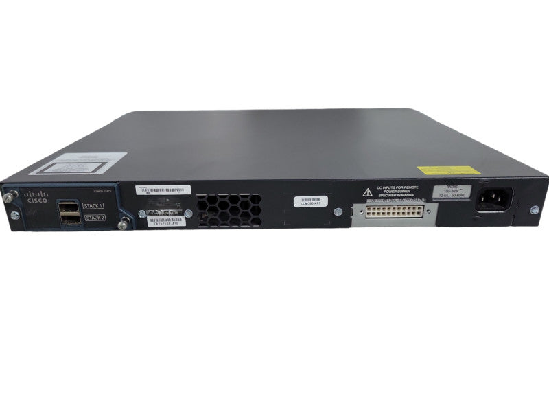Cisco WS-C2960S-48FPS-L, 48 Port Gigabit PoE+ 740W Switch + Stack Mod !