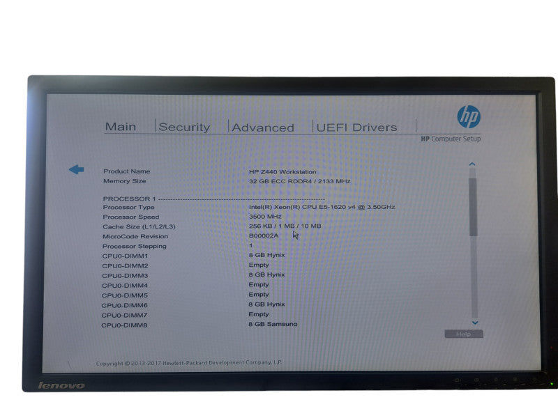 HP Z440 Workstation | Xeon E5-1620 v4 @ 3.50GHz 4C, 32GB DDR4, No HDD\\'s/GPU