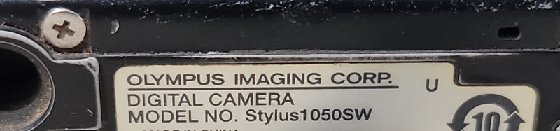Olympus Stylus 1050 SW 10.1MP Digital Camera Black W/ Battery | Read Please