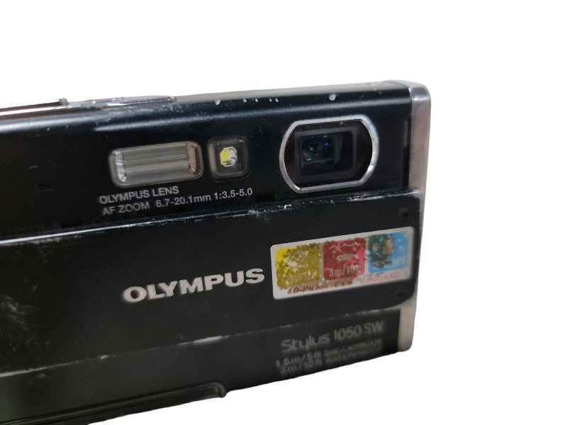 Olympus Stylus 1050 SW 10.1MP Digital Camera Black W/ Battery | Read Please