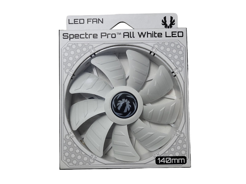 BitFenix Spectre Pro All White (Green LED) 140mm BFF-WPRO-14025G-RP Brand New Q$