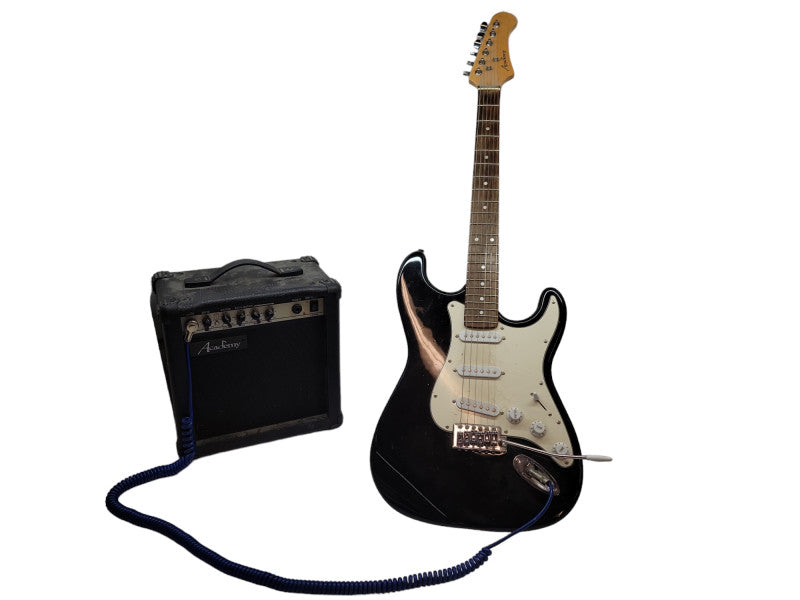 Academy SED-15 Practice AMP + 6-String Electric Guitar %