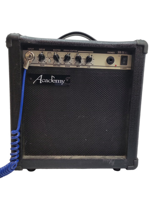 Academy SED-15 Practice AMP + 6-String Electric Guitar %