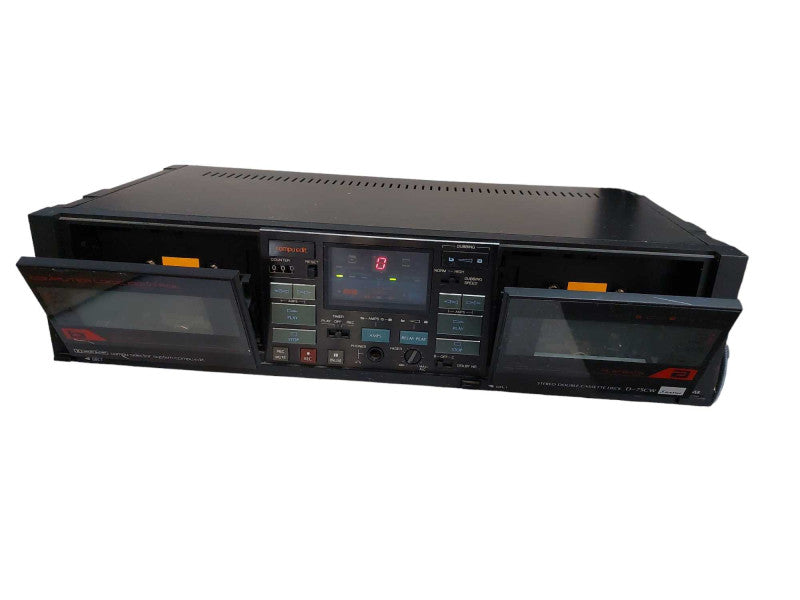 Sansui Vintage Stereo Double Cassette Deck Model: D-75CW  =