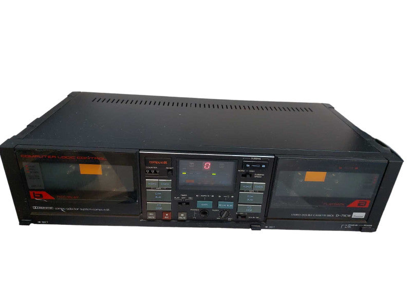 Sansui Vintage Stereo Double Cassette Deck Model: D-75CW  =