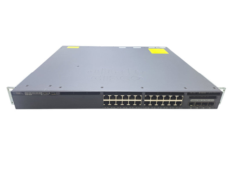 Cisco WS-C3650-24PS-E | 24-Port Gigabit PoE+ Switch | 4x SFP, 1x AC 1x DC PSU