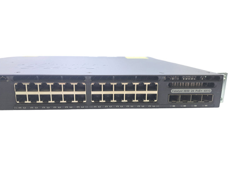 Cisco WS-C3650-24PS-E | 24-Port Gigabit PoE+ Switch | 4x SFP, 1x AC 1x DC PSU