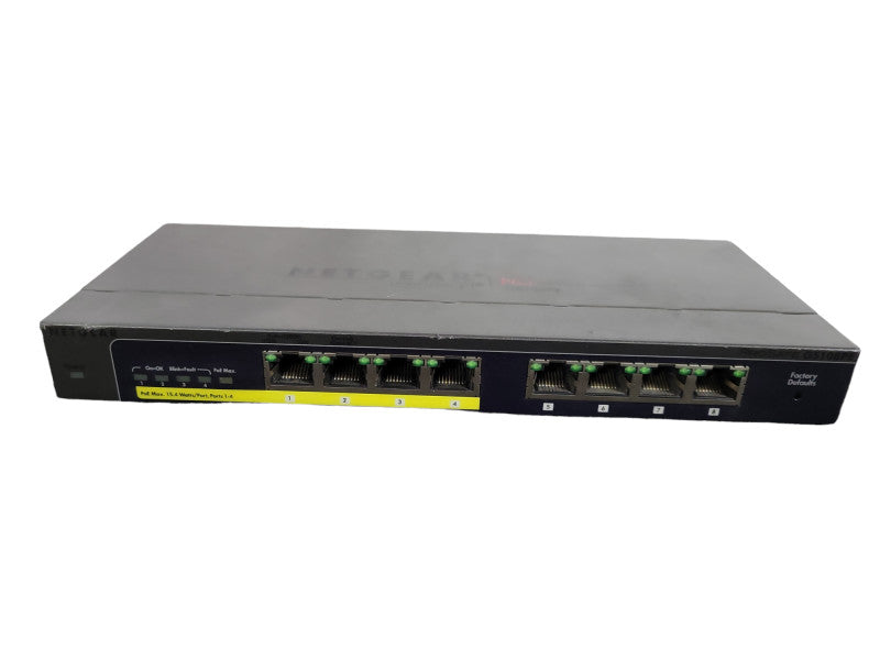 NETGEAR 8-Port PoE Gigabit Ethernet Plus Switch GS108PE !