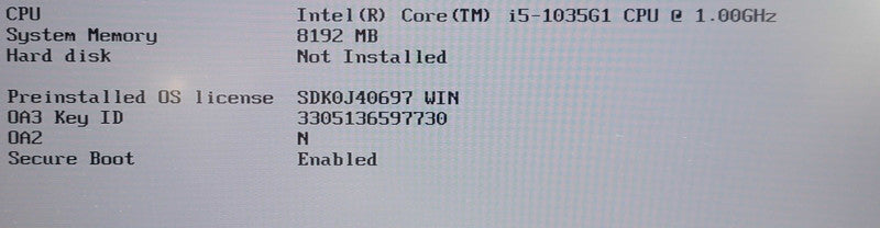 Lenovo ThinkBook 15-IIL| i5-1035G1| 8GB DDR4| NO DRIVE FOR PARTS/REPAIR  Î² BudLap