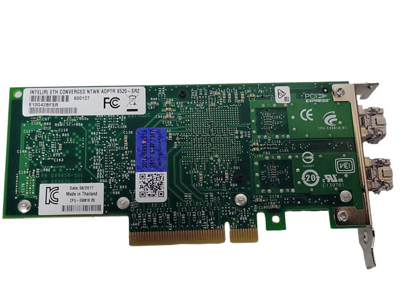 Intel ETH Converged Network Adapter X520-SR2 with SFPs, LP bracket _