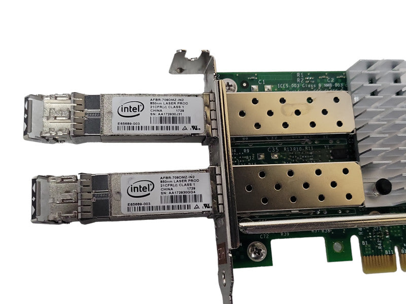 Intel ETH Converged Network Adapter X520-SR2 with SFPs, LP bracket _