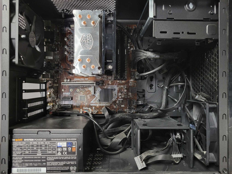 Custom/MSI B360M PRO-VDH LGA 1151 DDR4 16GB DDR4, No CPU/GPU, 600W PSU _