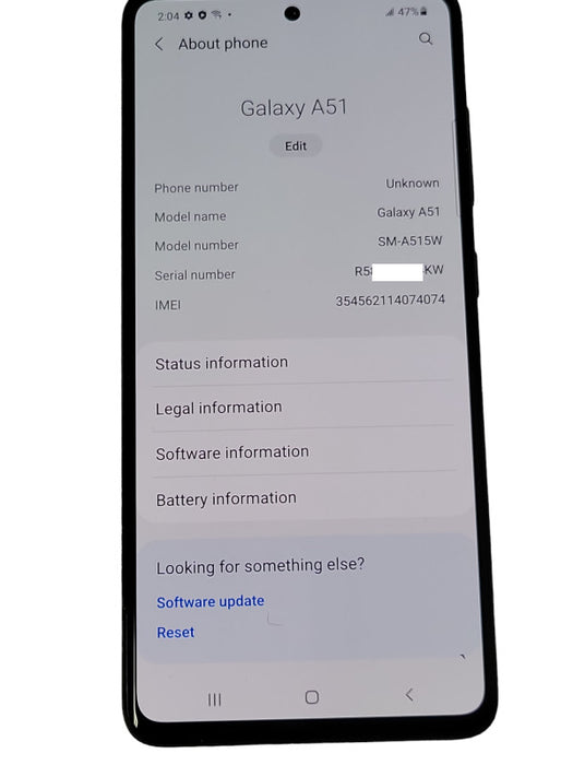 Samsung Galaxy A51 SM-A515W 64GB UNLOCKED _