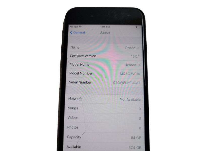 Apple iPhone 8 - 64GB - Black [Read] (