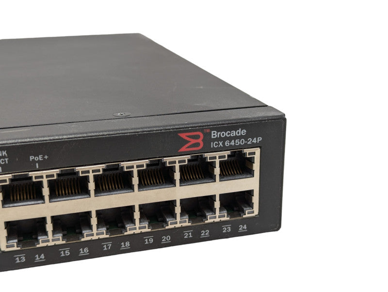 Brocade ICX 6450-24P PoE+ Gigabit Ethernet 4x1/10GbE SFP  -