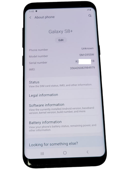 amsung Galaxy S8+ 64GB SM-G955W smart phone _