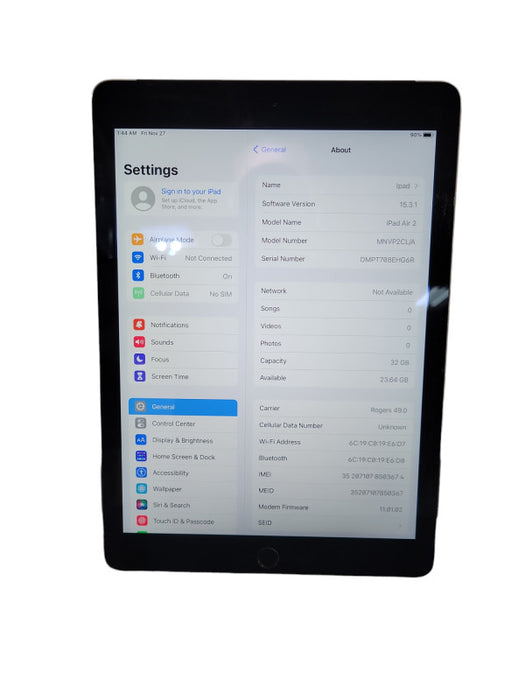 Apple iPad Air 2 32GB (A1566) !