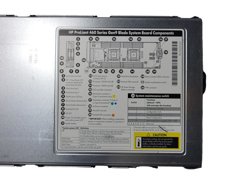 HP Proliant BL460C Gen 9 Blade servers 2x E5-2660 v3, No HDD/RAM $