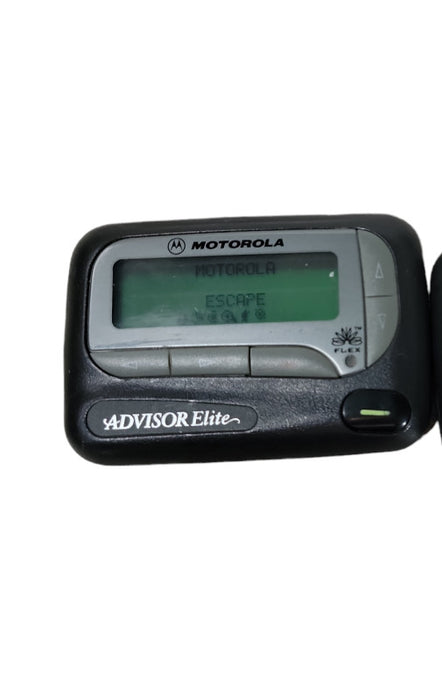 Motorola Advisor Elite Black 929.9375 Mhz 1-Way Digital Alpha-Numeric Pager