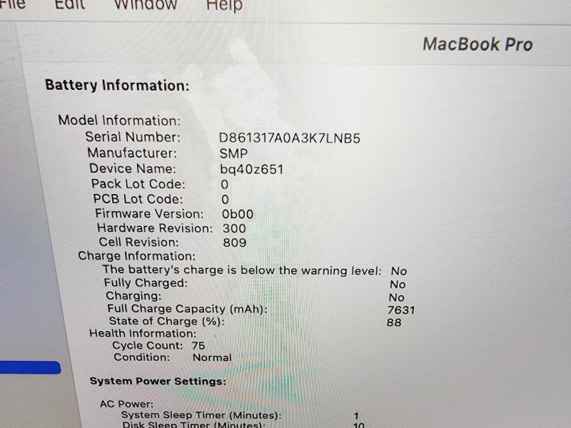 Apple Macbook Pro 2019 16\\" 6-Core i7-9750H @ 2.6GHz 16GB DDR4 512GB SSD Radeon Pro 5300M 4GB (