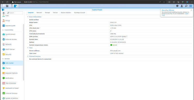 Synology DS411+II 4-Bay Desktop NAS Server, 4x 4TB 3.5\\" HDDs