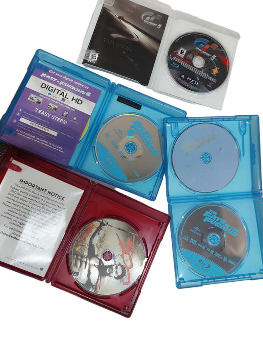Bundle of 2 BluRays & PS3 Game & HD DVD Movie 300 for PS3 Use  =