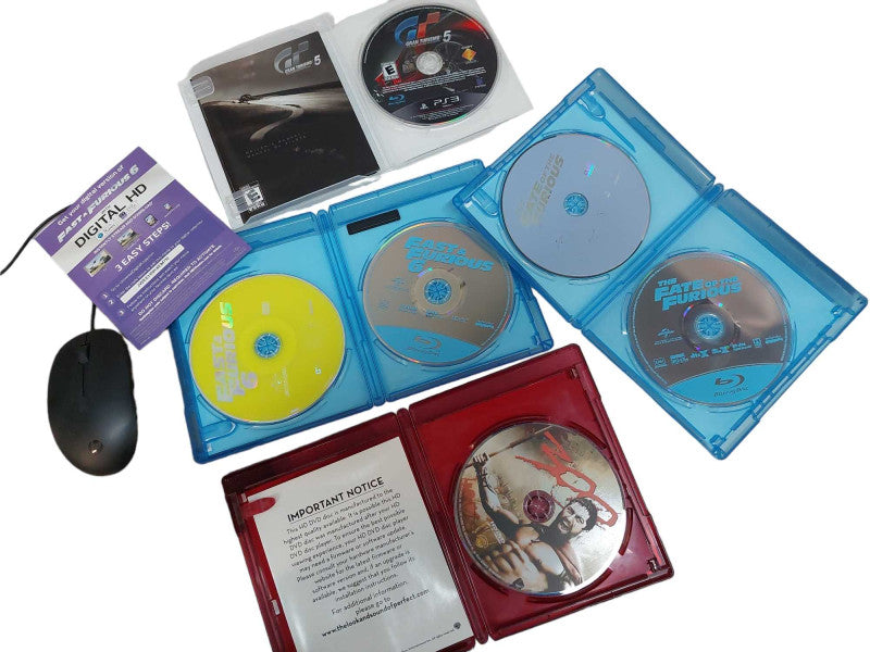 Bundle of 2 BluRays & PS3 Game & HD DVD Movie 300 for PS3 Use  =
