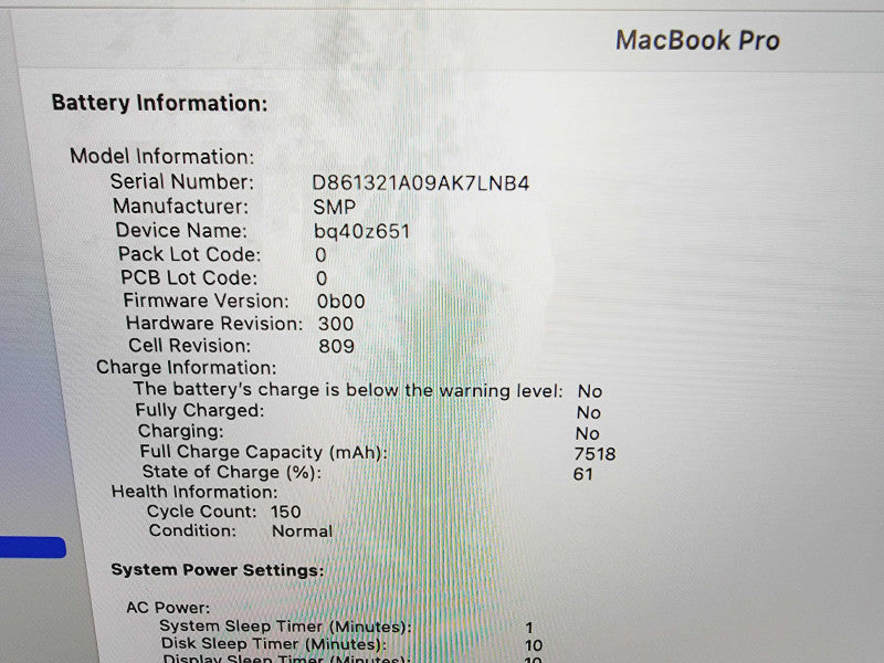 Apple Macbook Pro 2019 16\\" 6-Core i7-9750H @ 2.6GHz 16GB DDR4 512GB Radeon Pro 5300M 4GB (