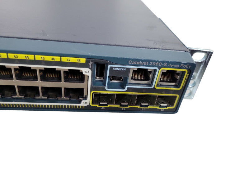 Cisco WS-C2960S-48LPS-L, 48-Port Gigabit PoE+ Managed Switch !