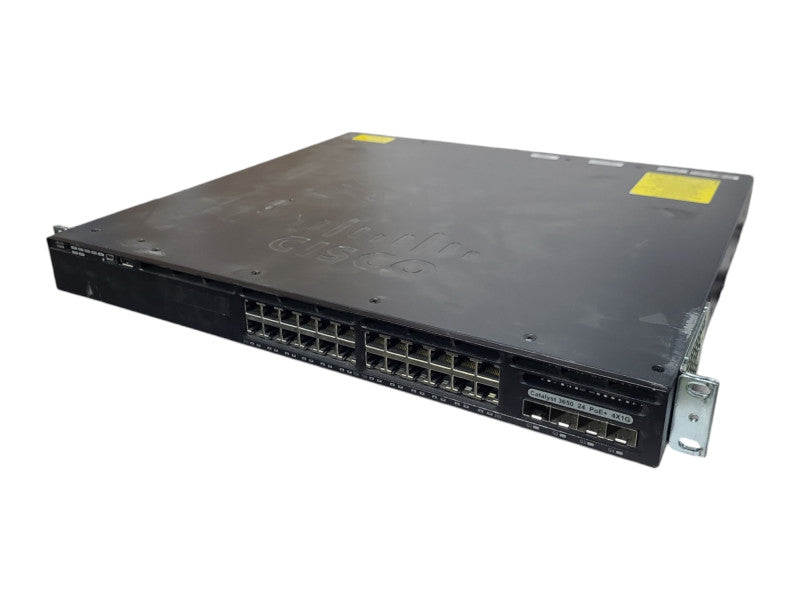 Cisco WS-C3650-24PS-E | 24-Port Gigabit PoE+ Switch | 4x SFP, 1x AC 1x DC PSU