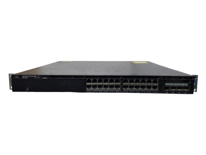 Cisco WS-C3650-24PS-E | 24-Port Gigabit PoE+ Switch | 4x SFP, 1x AC 1x DC PSU