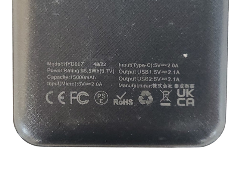 Miady HYD007 10000mAh Dual USB Portable Charger USB-C Fast Charge