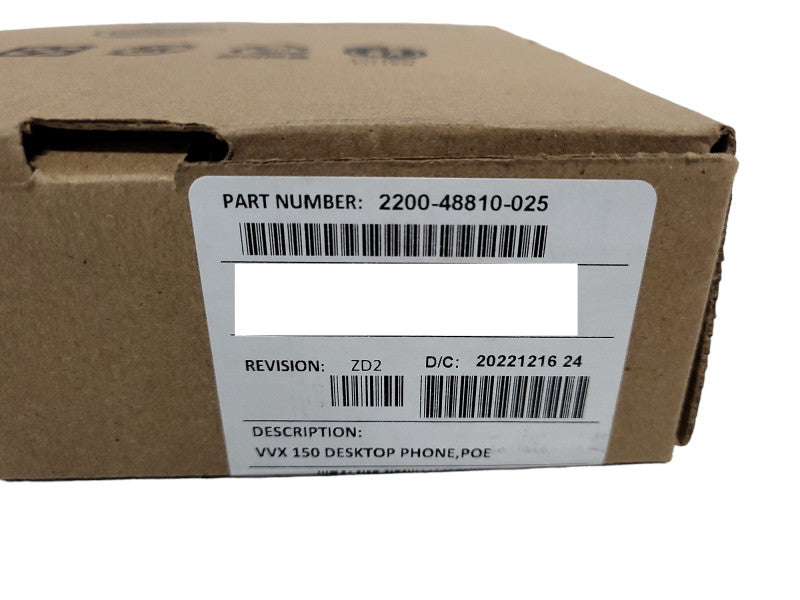 Poly VVX 150 Desktop Business IP Phone, POE 2200-48810-025 Brand New Q$