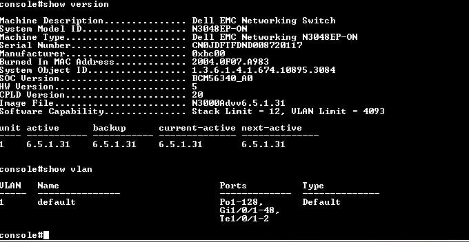 Dell N3048EP-ON | 48-Port Gigabit PoE+ 2-Port 10G SFP+ Switch | 1x PSU