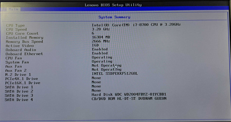 Lenovo ThinkStation P330 | i7-8700 @ 3.20GHz 6C, 16GB DDR4, 512GB NVMe, 2TB HDD