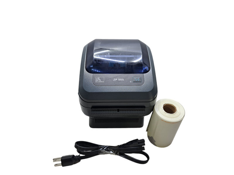 Zebra ZP 505 Thermal Printer ZP505-0503-0020 w/ Power Adapter | Tested