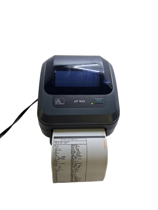 Zebra ZP 505 Thermal Printer ZP505-0503-0020 w/ Power Adapter | Tested