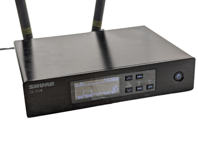Shure QLXD4 G50 470-534MHz Digital Wireless Microphone Receiver -