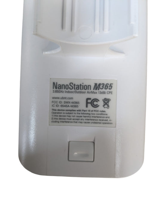 Ubiquiti NanoStation M365 | NSM365 | 3.65GHz Indoor/Outdoor AirMax 13dBi CPE  Q