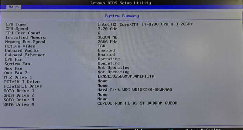Lenovo ThinkStation P330 | i7-8700 @ 3.20GHz 6C, 16GB DDR4, 256GB NVMe, 1TB HDD