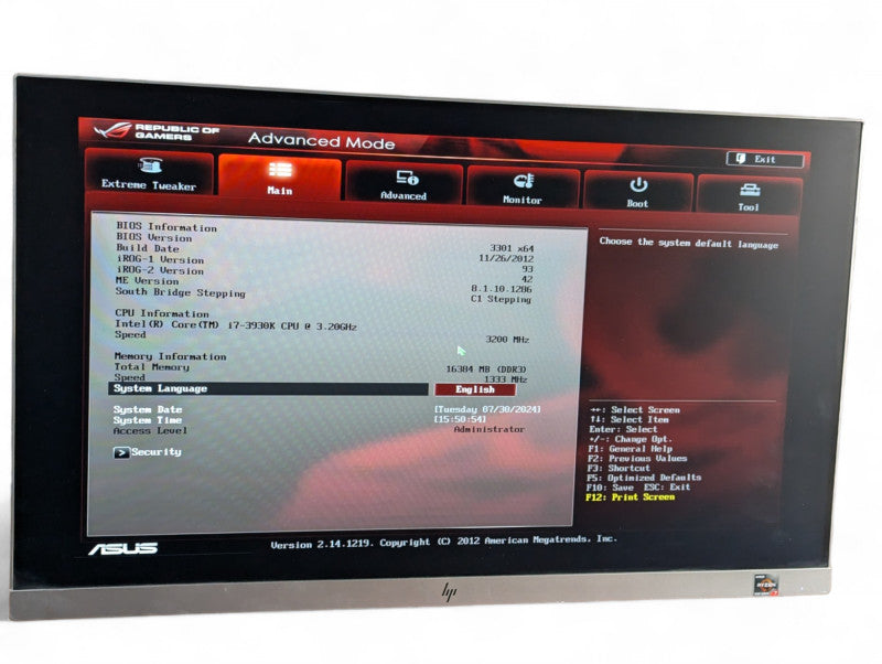 ASUS RAMPAGE IV EXTREME Intel Core i7-3930K @ 3.20Ghz 16GB RAM  -