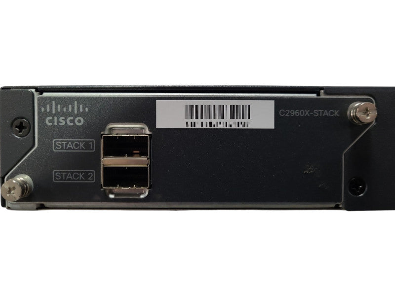 Cisco WS-C2960X-48LPD-L, 48-Port Gigabit PoE+ Switch, 2x 10G SFP+ w/ Stack