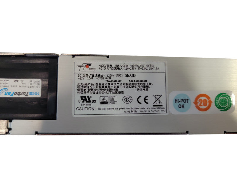 Emacs, M1K-2C02V, 1200W 110-240V POWER SUPPLY Q%