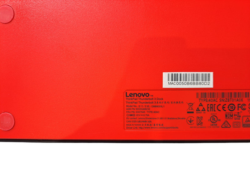 Lenovo ThinkPad Thunderbolt 3 Dock +135W Power Adapter | DBB9003L1